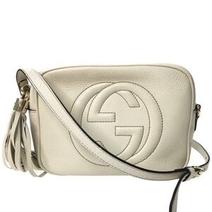 GUCCI Soho Interlocking GG Disco Bag Shoulder White